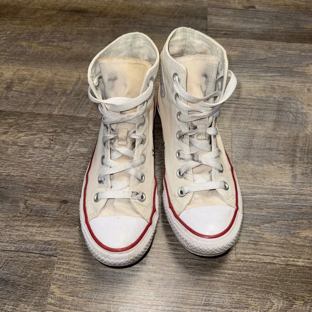 Converse Chuck Taylor All Star High Top M7650 White Canvas Sneakers Womens 7